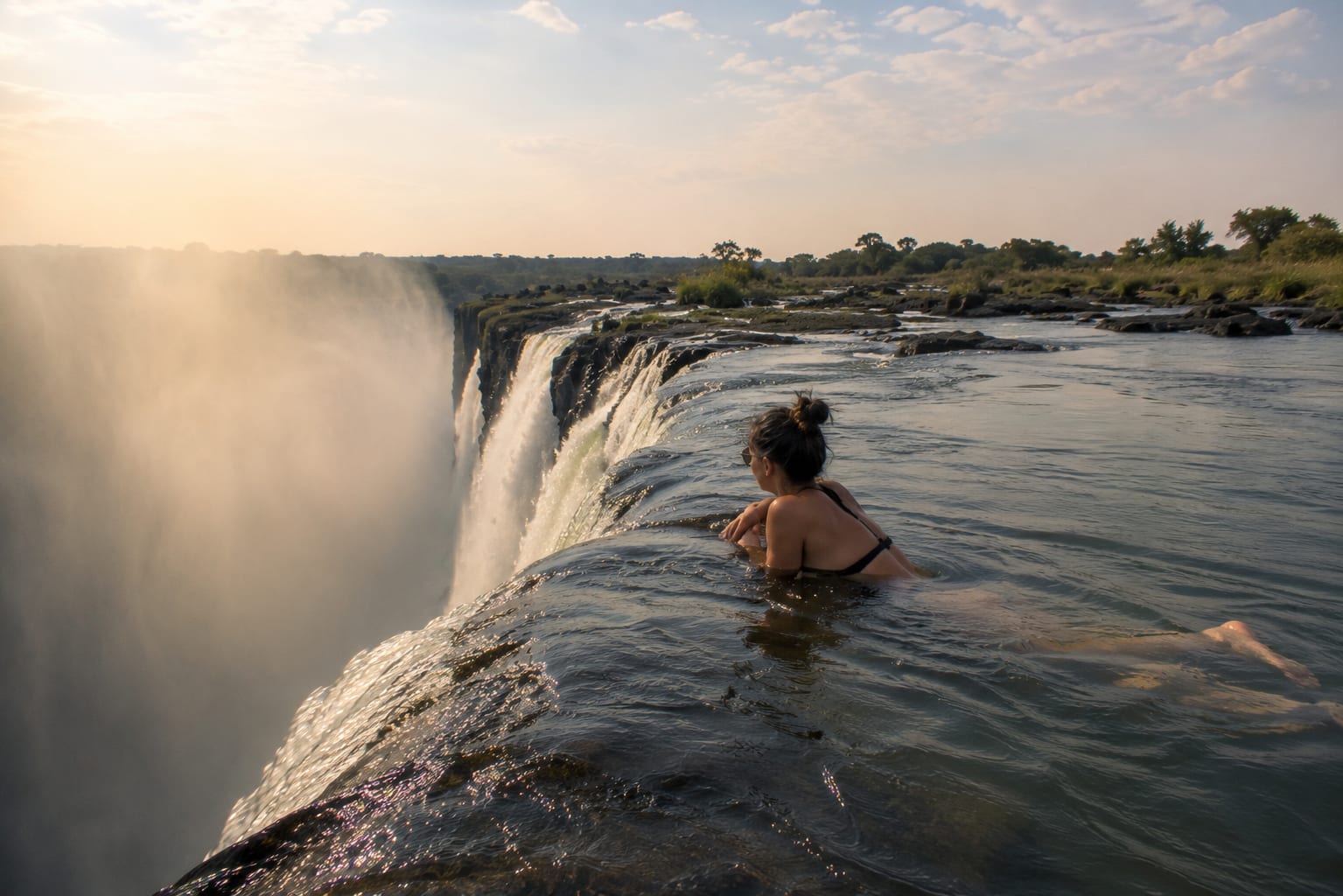 Sunset on the Zambezi