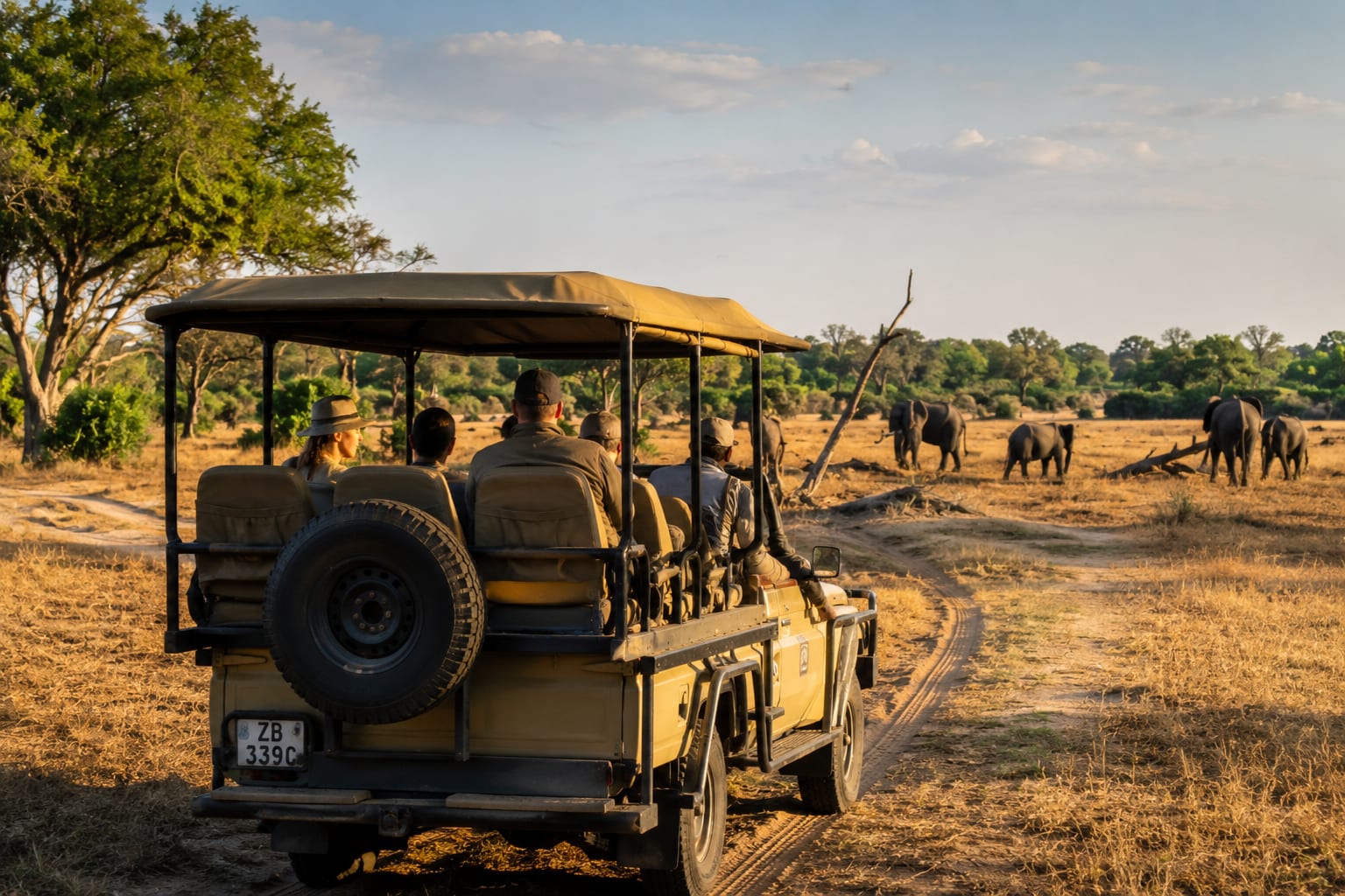 Golden hour on the Zambezi